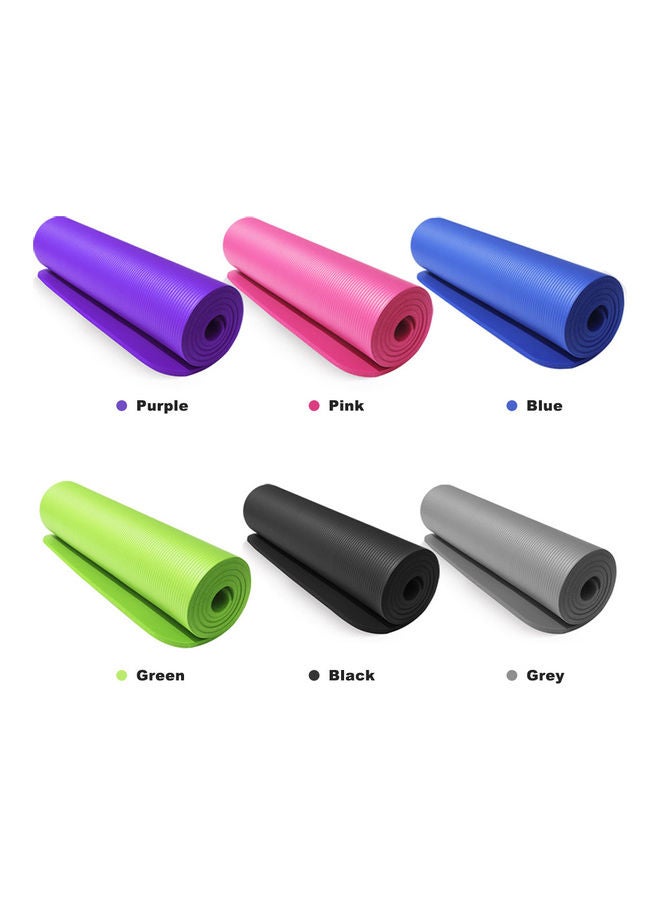 Thickened Yoga Mat Multi-functional Non-slip Yoga Mats 1830mm*610mm*10mm Grey 60x15x15cm - Image 5