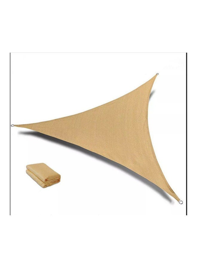 Generic Sunshade Sail 5m x 5m x 5m Garden/Car Parking Triangular Canopy Beige 2.5kg  - Image 1