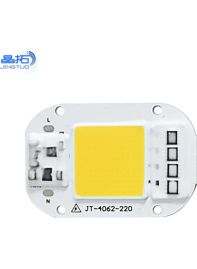 AC 220V 20W/30W/50W Free Driver High Pressure LED Chip COB Light Source multicolor 7*7*7cm - Image 1