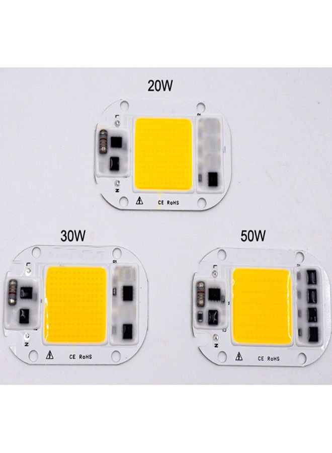 AC 220V 20W/30W/50W Free Driver High Pressure LED Chip COB Light Source multicolor 7*7*7cm - Image 3