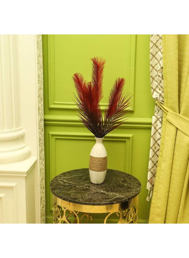 Yatai - Artificial Feather Pampas Grass Red 75x40centimeter - Image 1