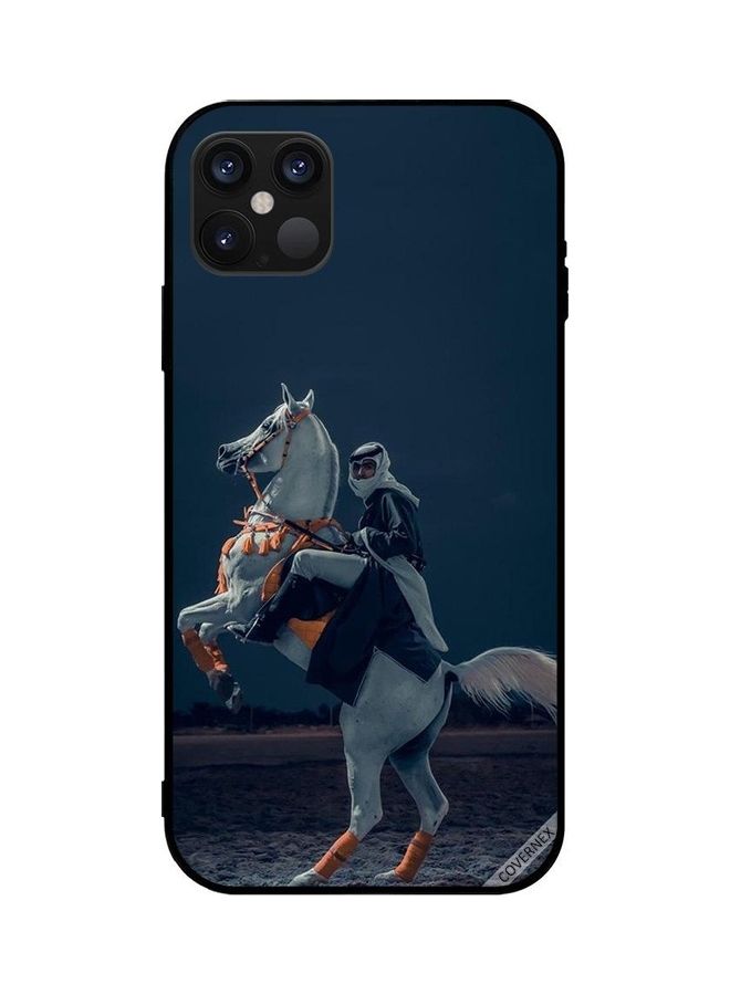 Covernex Apple iPhone 12 Pro Max Protective Case Cover Printed Featuring Young Man On Horse DESIGN_1198 - Image 1