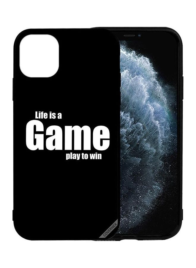 Covernex Apple iPhone 12 Pro Max Protective Case Cover Printed Featuring Life Is A Game Play To Win DESIGN_1800 - Image 1