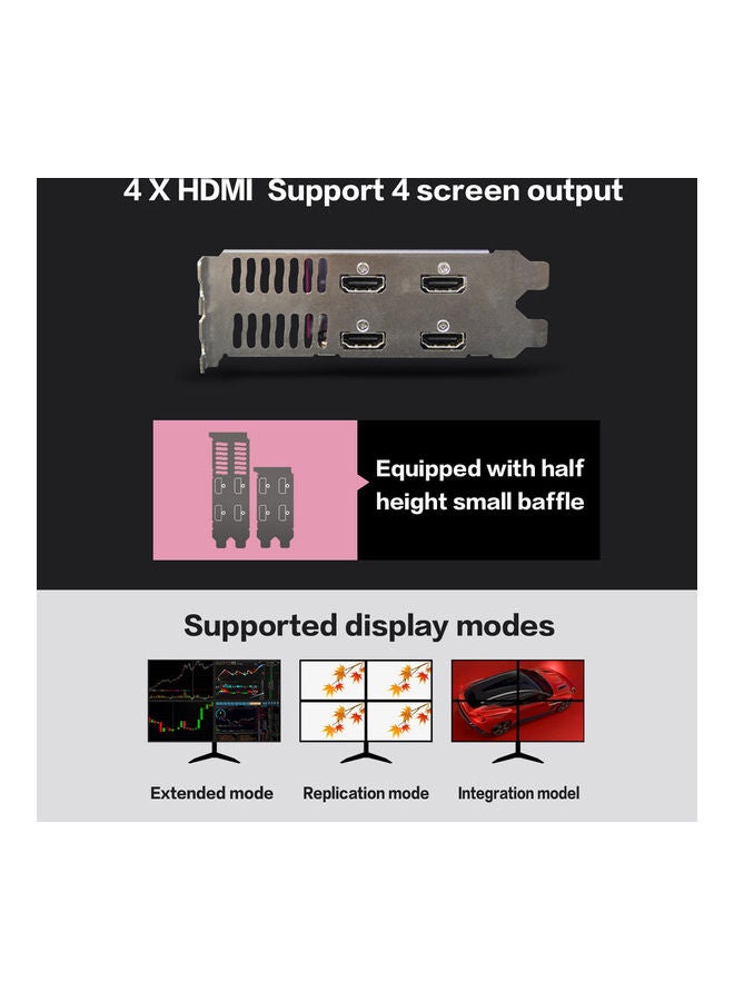 yeston 4GB GDDR5 Graphics Card Pink  - Image 2
