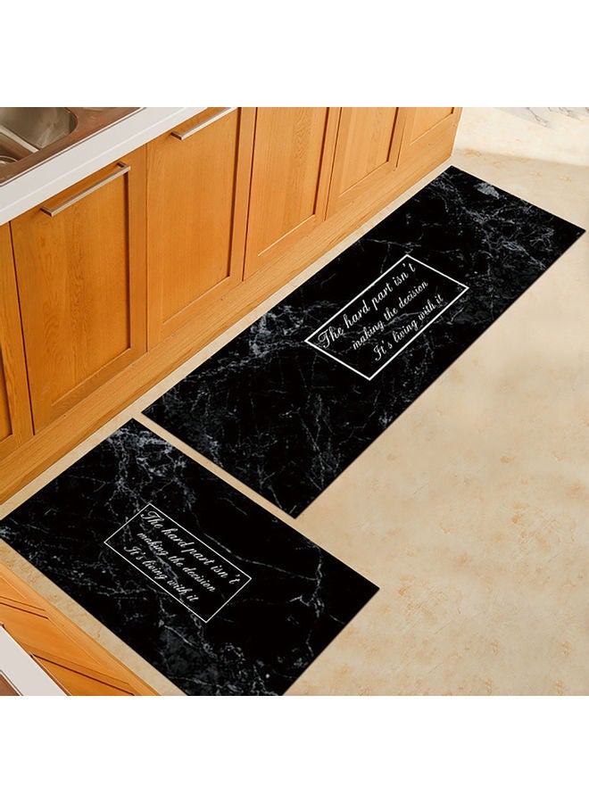 Comfortable Nordic Style Marble Printing Pattern Nonslip Floor Mat for Kitchen Dining Room White marble 40*40*41cm  - Image 4