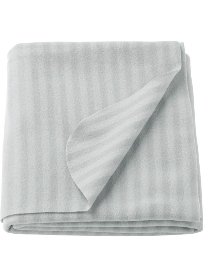 Vitmossa Stripes Details Throw Polyester Grey 120x160cm  - Image 1