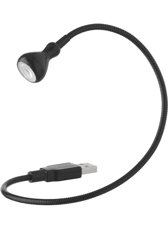 مصباح LED مزود بمنفذ USB أسود