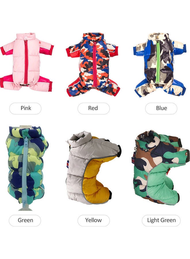 Winter Warm Pet Puppy Coat Green Camouflage L - Image 3