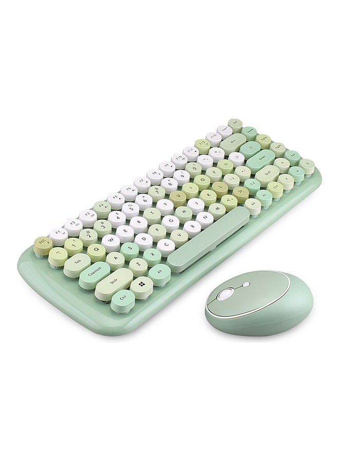 MOFI Wireless Keyboard Mouse Combo Green - Image 5