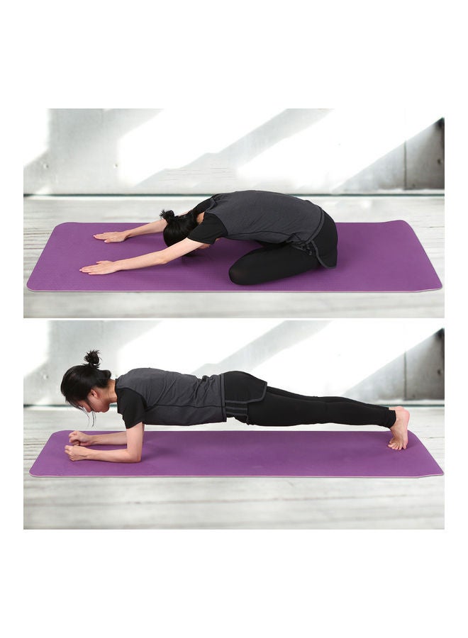 Generic 72x24IN Non-slip Yoga Mat TPE Eco Friendly Fitness Pilates Gymnastics Mat Gift Carrying Strap and Storage Bag 58x13x13cm - Image 4