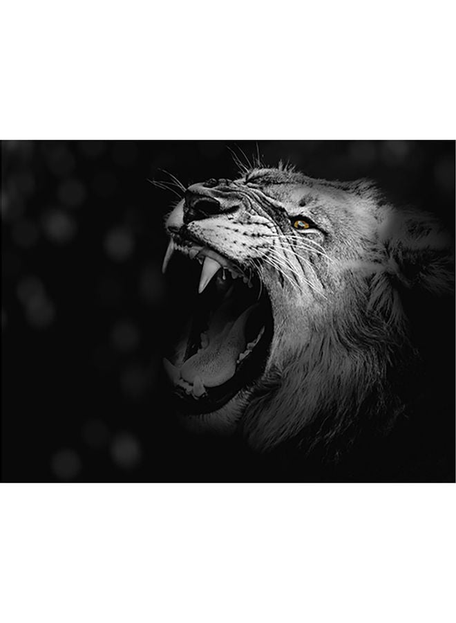 Fast Print Lion Printed Self Adhesive Wall Sticker Multicolour 160x120cm