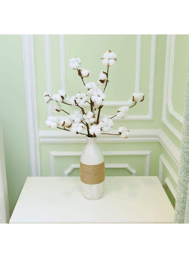 Yatai - 4-Piece Naturally Dried Cotton Flower Set White 78centimeter - Image 1