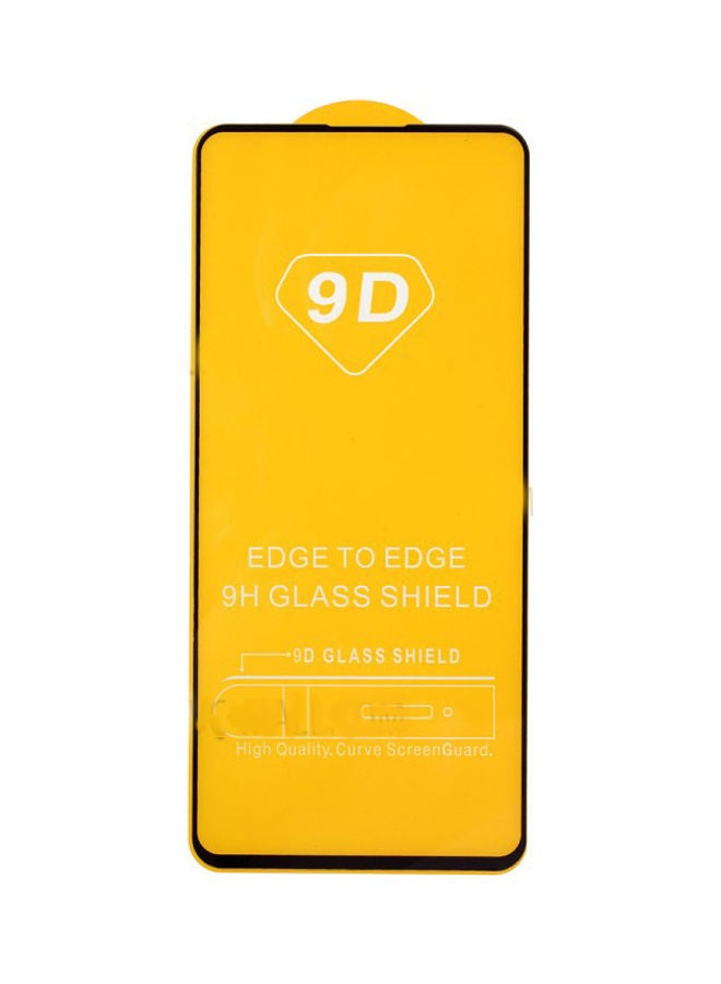 لاصقة حماية للشاشة من الزجاج المقوى 9D بتغطية كاملة لهاتف سامسونج جالاكسي A71 أسود - Image 2