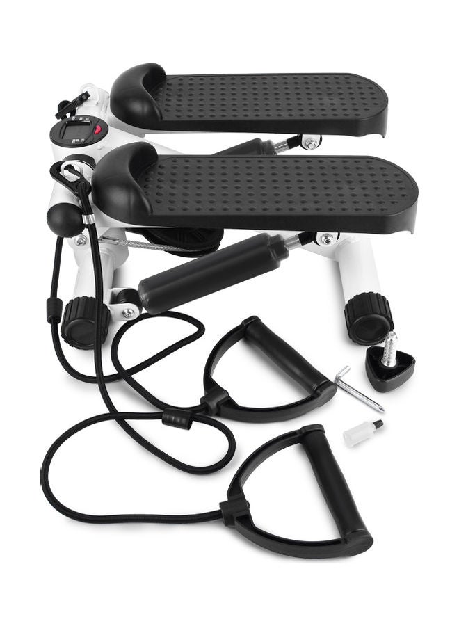 Mini Fitness Twist Stepper Electronic Display Home Exercise Equipment with Resistance Bands 30.5 x 33 x 20cm 30.5 x 33 x 20cm