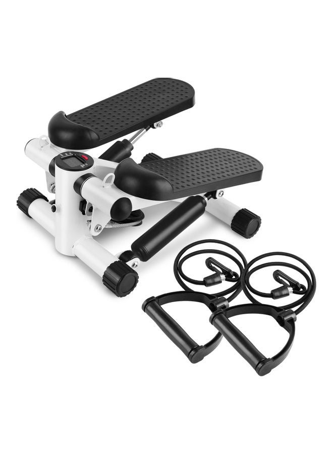 Mini Fitness Twist Stepper Electronic Display Home Exercise Equipment with Resistance Bands 30.5 x 33 x 20cm 30.5 x 33 x 20cm