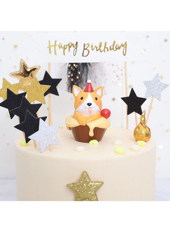 Decoration Bear Ornament Brown/Red 6 x 5cm - Image 2