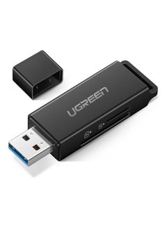 SD Card Reader Portable USB 3.0 Dual Slot Flash Memory Adapter Hub for TF SD Micro SD SDXC SDHC MMC RS-MMC UHS-I for Mac Windows Linux Chrome PC Laptop Multicolour