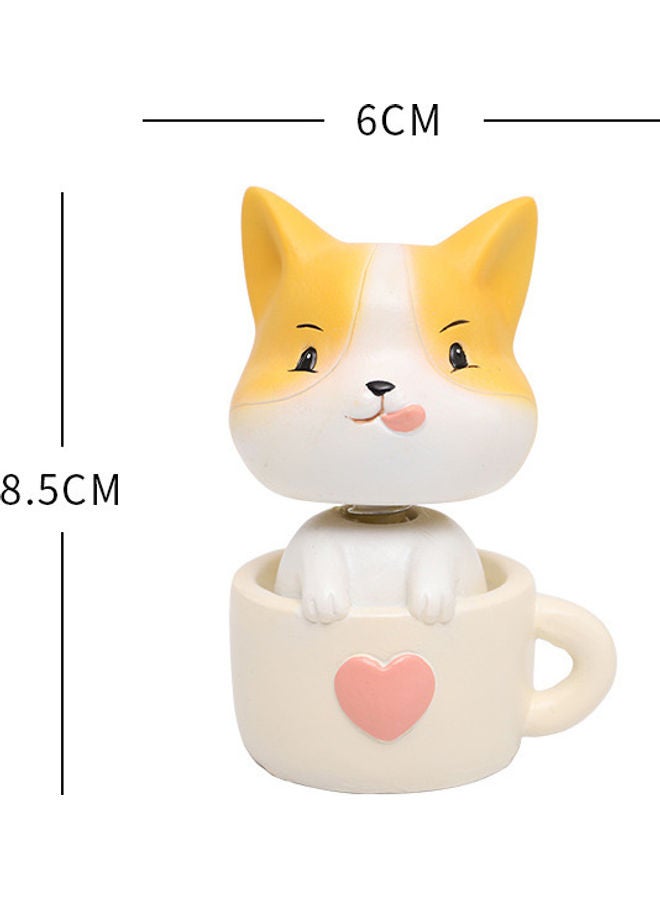 Pet Cup Shaking Head Decoration Multicolour