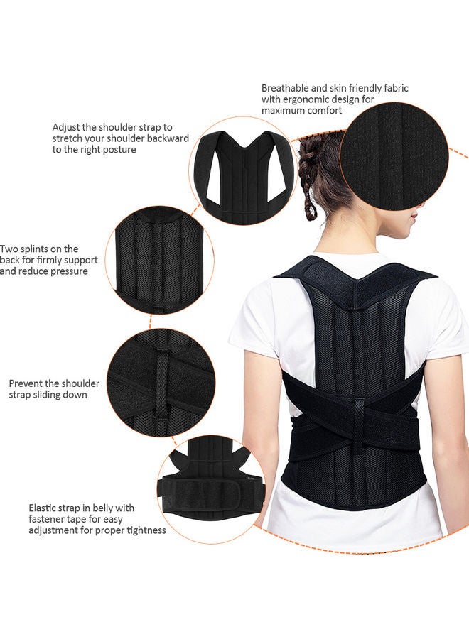 Generic Adjustable Posture Corrector Back Support Belt 37 x 26 x 4.5cm - Image 4