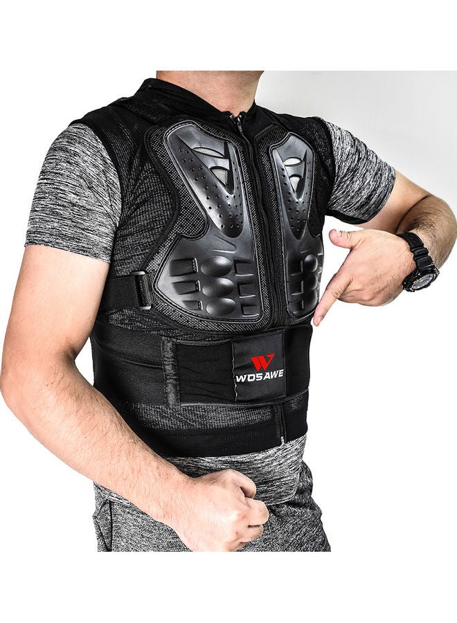 Generic - Men's Motorcycle Armor Vest Motorcycle MTB Bike Riding Chest Armor Back Protector Motocross Racing Vest 51.0x35.0x5.5cm - Image 1