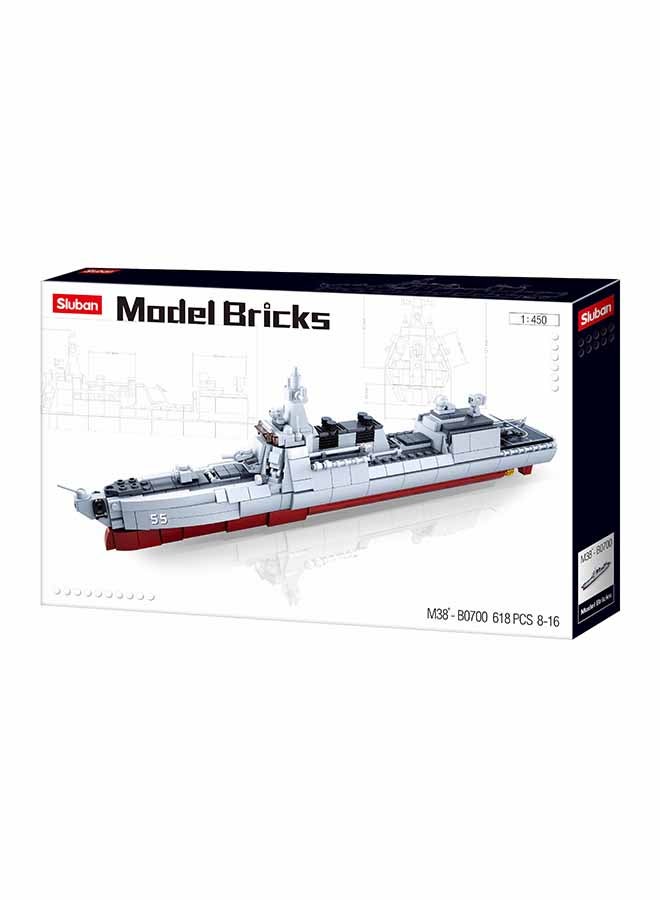 Sluban - M38-B0700 578-Piece Model Bricks: Destroyer Building Set M38-B0700 578 11+ Years - Image 1
