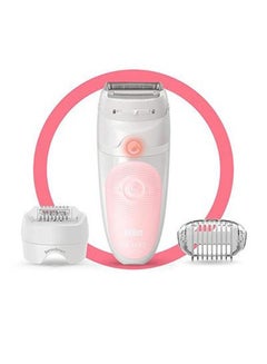 BRAUN Silk-Epil 5-620 Cordless Epilator Set White/Pink/Silver  - Image 1