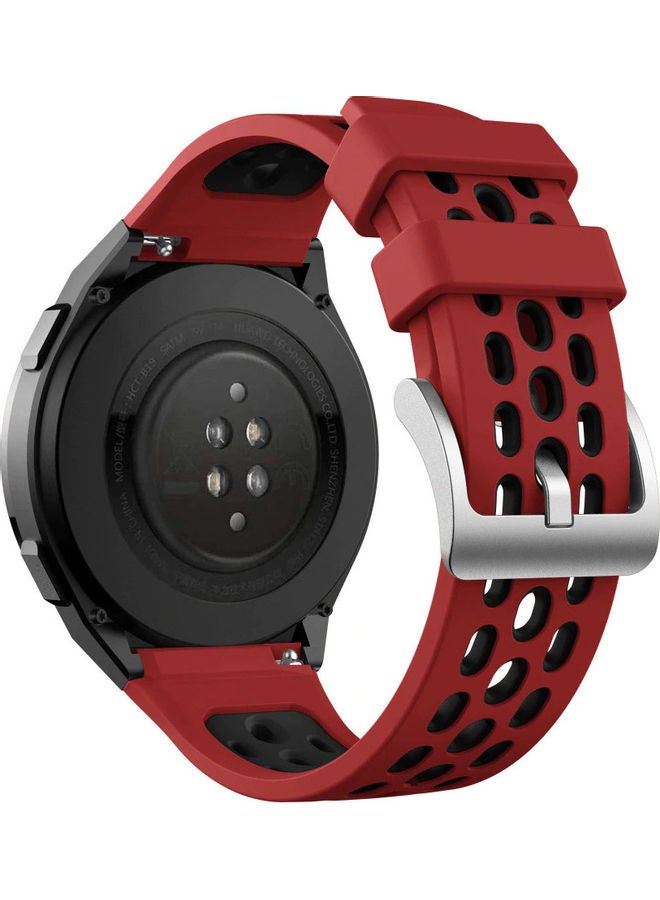 فينسوك سوار من السيليكون لساعة هواوي GT2e أحمر - Image 2