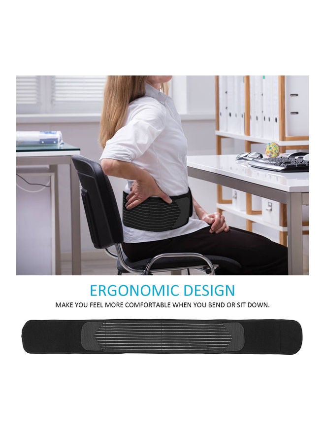 Generic Lower Back Brace Belt Adjustable Lumbar Support Waist Support Brace 17 x 12 x 4cm - Image 5