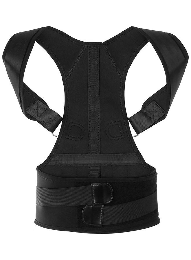 Generic Adjustable Back Posture Corrector Shoulder Support Brace Strap Lumbar Lower Back Relief Belt Men Women 22.0x14.0x4.0cm  - Image 2
