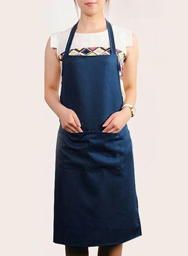 Cotton Apron Navy Blue  - Image 2