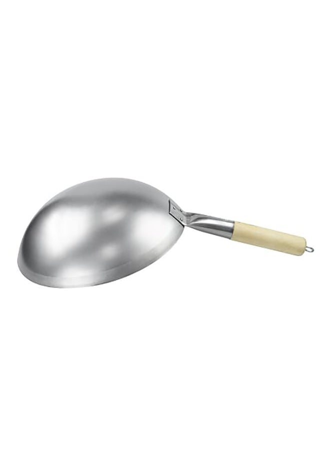chefset Chinese Wok Silver 30cm - Image 3