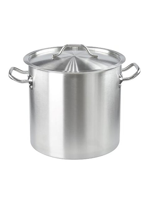 Stock Pot With Lid Silver 22cm