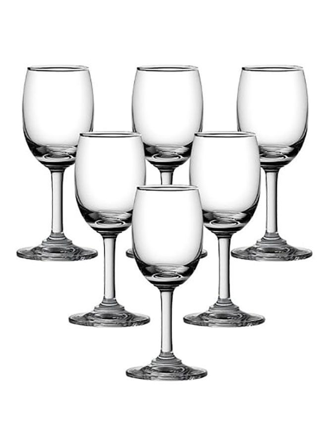 أوشن طقم كؤوس شرب زجاجية كلاسيكية مكون من 6 قطع شفاف 130ملليلتر - Image 1