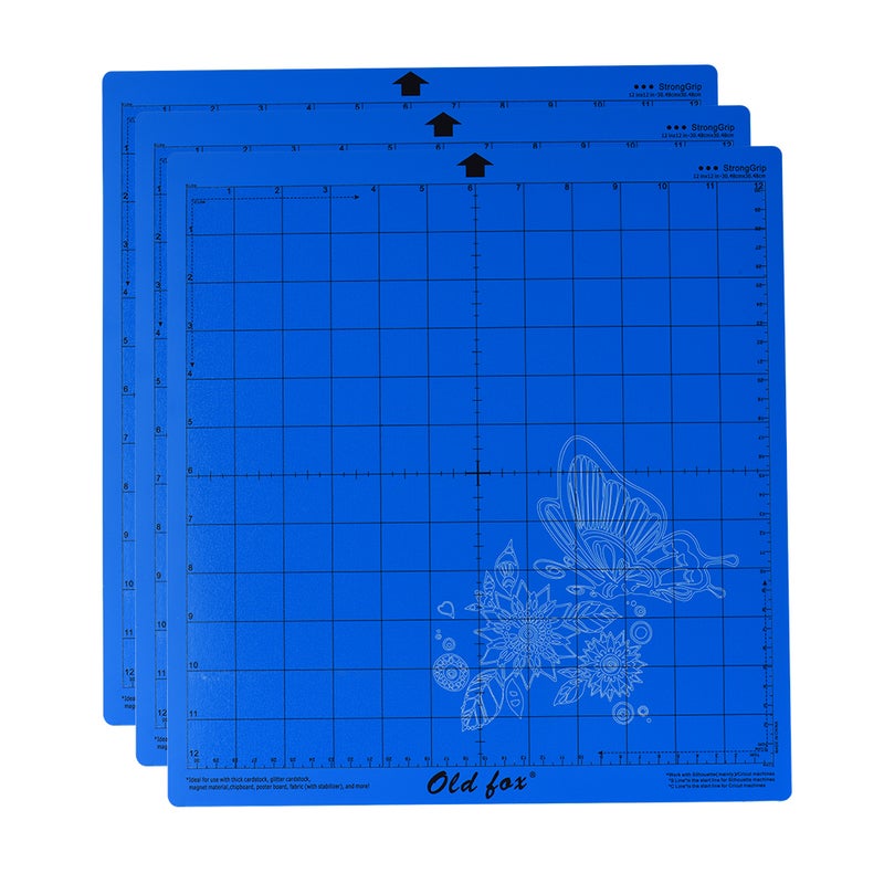 Old fox - 3-Piece Non-Slip Replacement Cutting Mat Set Blue - Image 1
