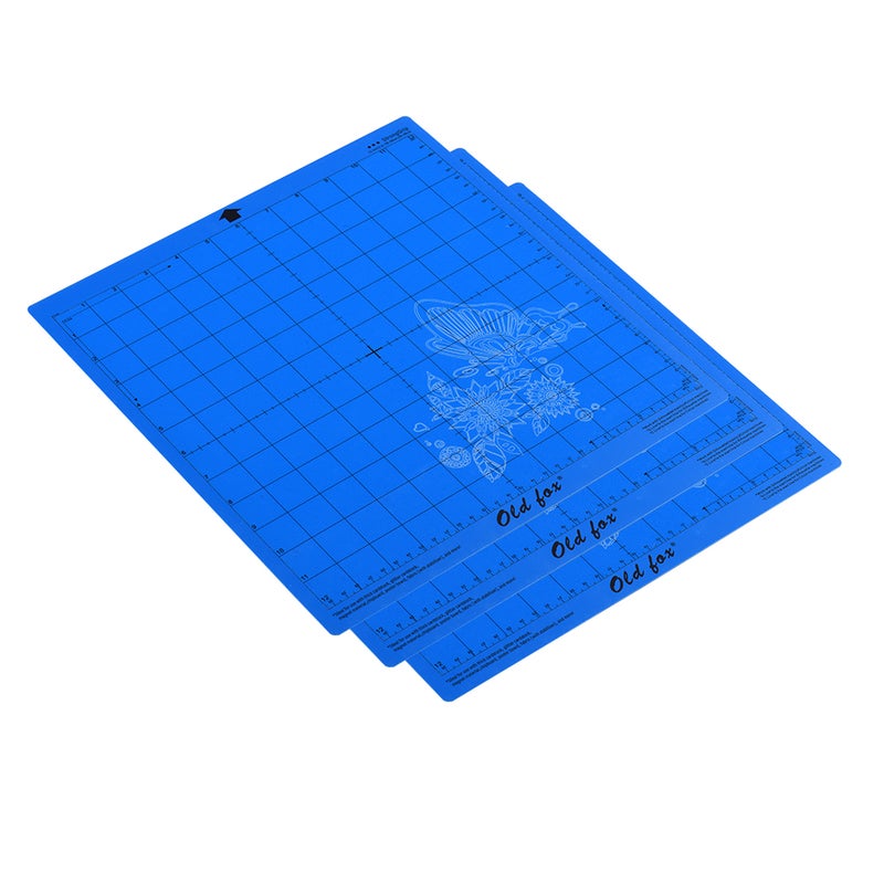 Old fox - 3-Piece Non-Slip Replacement Cutting Mat Set Blue - Image 1