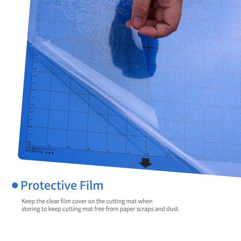 Old fox - 3-Piece Non-Slip Replacement Cutting Mat Set Blue - Image 1