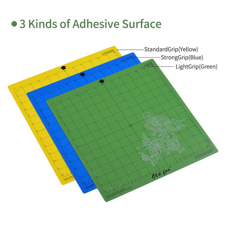 3-Piece Non-Slip Replacement Cutting Mat Multicolour