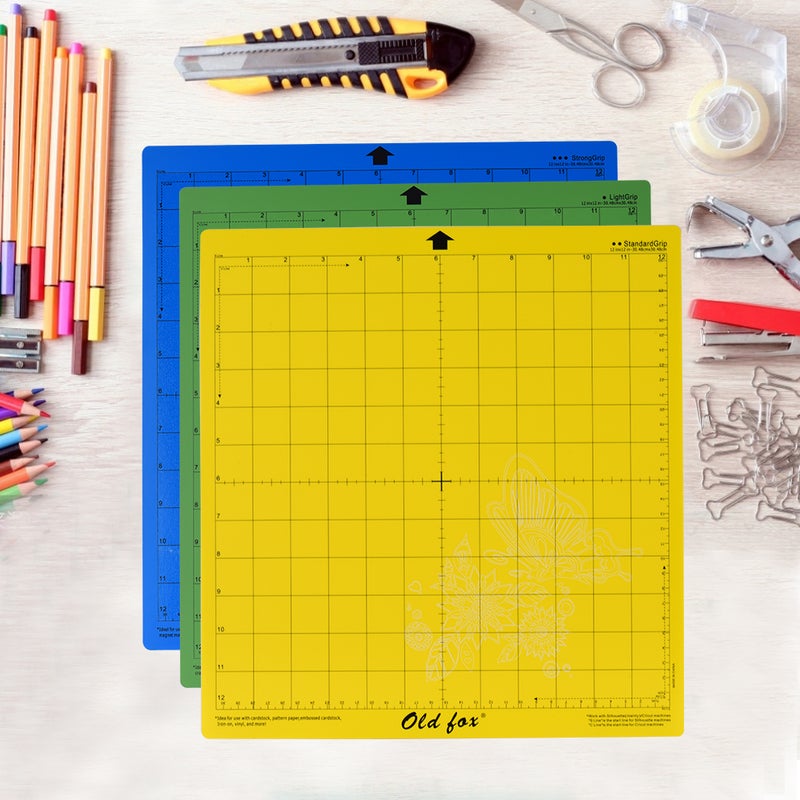 3-Piece Non-Slip Replacement Cutting Mat Multicolour