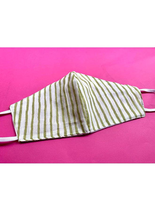 Breathable And Washable 100% Cotton Designer Face Mask Female Multicolour Medium