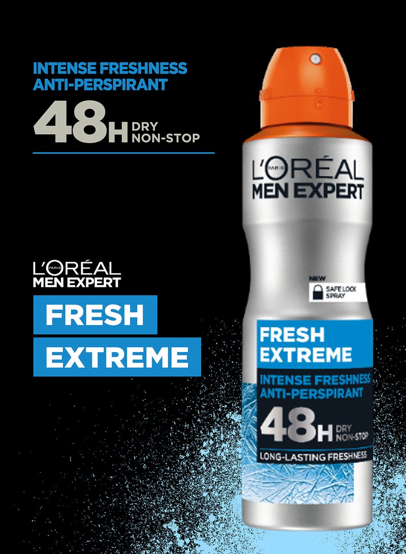 L'OREAL PARIS - Expert Fresh Extreme Anti-Perspirant Deodorant Spray 150ml - Image 1