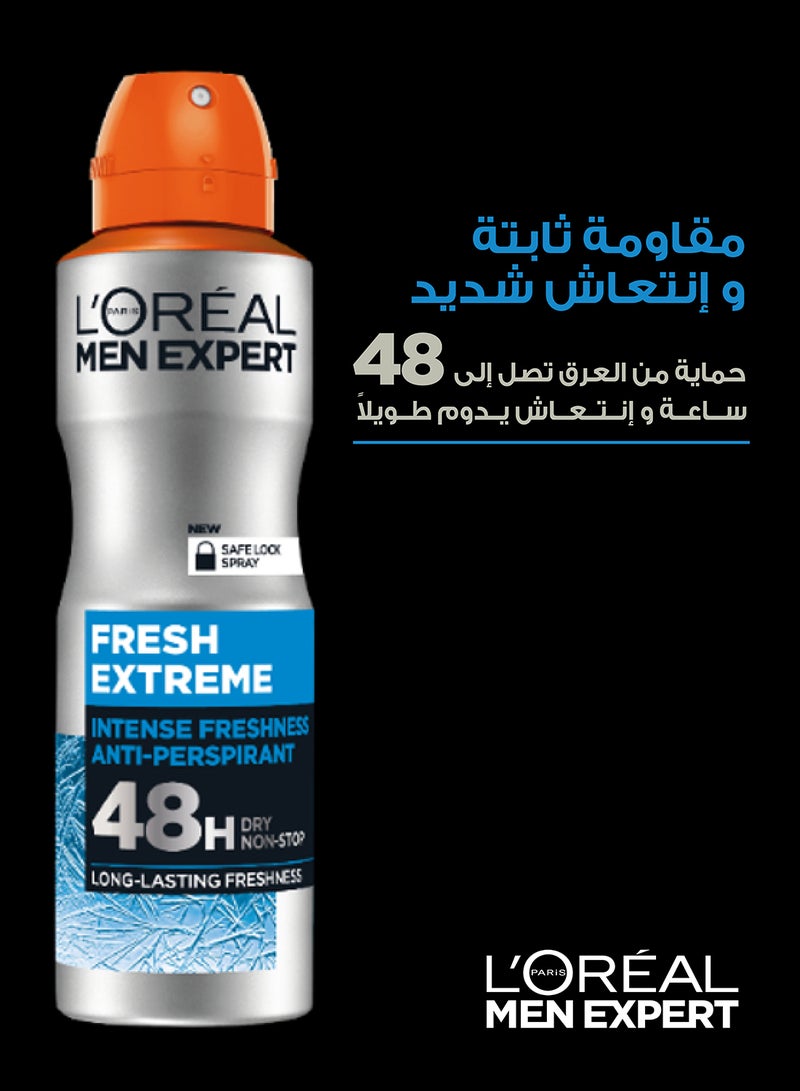 L'OREAL PARIS - Expert Fresh Extreme Anti-Perspirant Deodorant Spray 150ml - Image 1