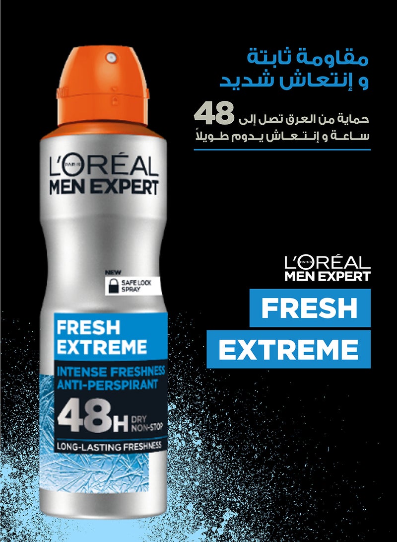 L'OREAL PARIS - Expert Fresh Extreme Anti-Perspirant Deodorant Spray 150ml - Image 1