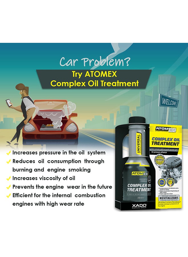Xado Atomex Complex Oil Treatment, Antismoke Additive, Eliminating Exhaust Smoke And Reducing Oil Consumption - Image 2