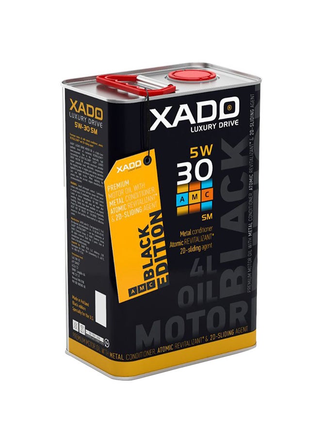 Xado Black Edition 5W-30 Fully Synthetic Motor Oil For Cars With High-Powered Engines - Image 1