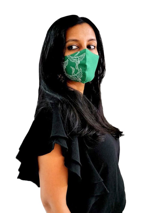 Breathable And Washable 100% Cotton Designer Face Mask With Hand Embriodery Female