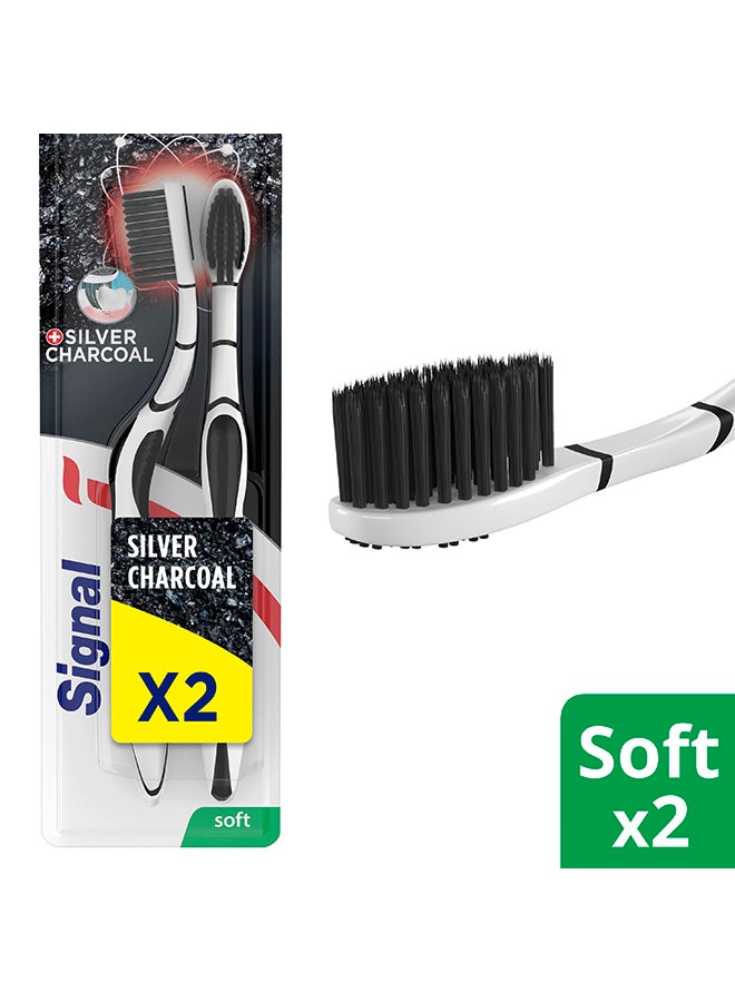 Signal 2-Piece Soft Bristle Toothbrush Multicolour  - Image 1