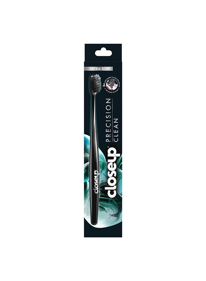 Closeup - Precision Clean Toothbrush Perfect For Teeth Whitening And Cleaning Ultra Soft 3X More Soft Bristles Multicolour - Image 1