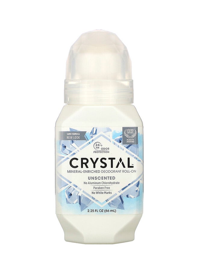 Crystal - Unscented Mineral Body Deodorant Roll On 66ml - Image 1