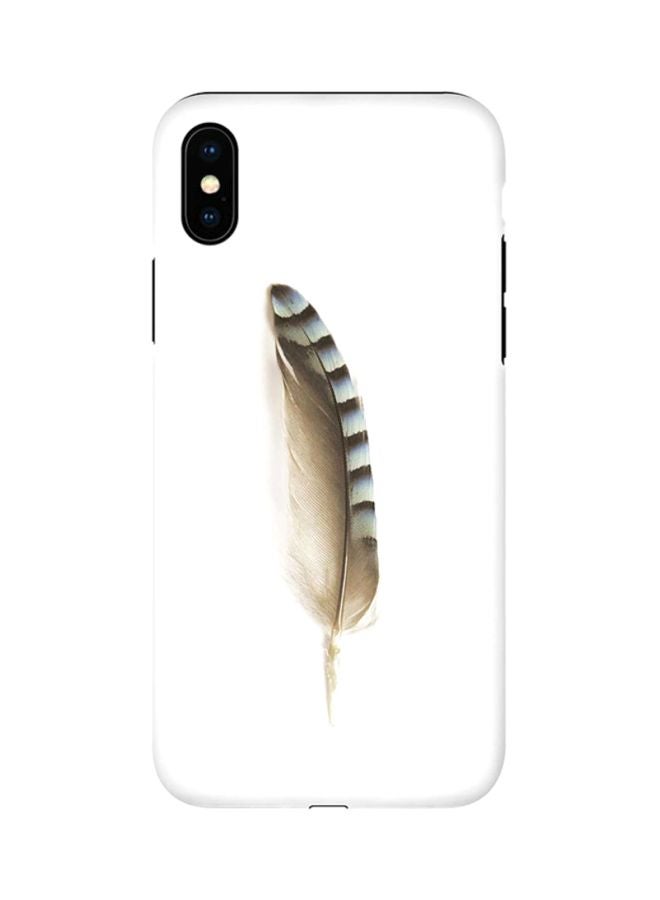 Protective Case Cover For Apple iPhone X/Xs Lonely Feather
