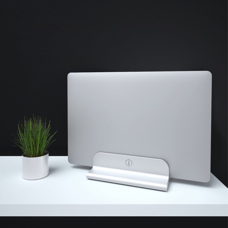 Iqunix Xiaomi Edin Office NoteBook Vertical Stand Holder For Macbook Pro Silver  - Image 4